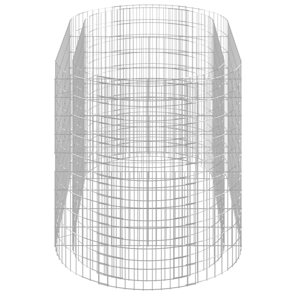 Gabbione con Letto Rialzato in Ferro Zincato 200x100x100 cm