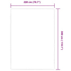Tappeto di Iuta con Base in Lattice 200x300 cm