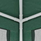 Tenda per Feste con 6 Pareti Laterali in Rete Verde 3x6 m HDPE