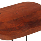 Sgabelli da Bar Gavin 2 pz 45x38x53 cm Legno Massello di Mango