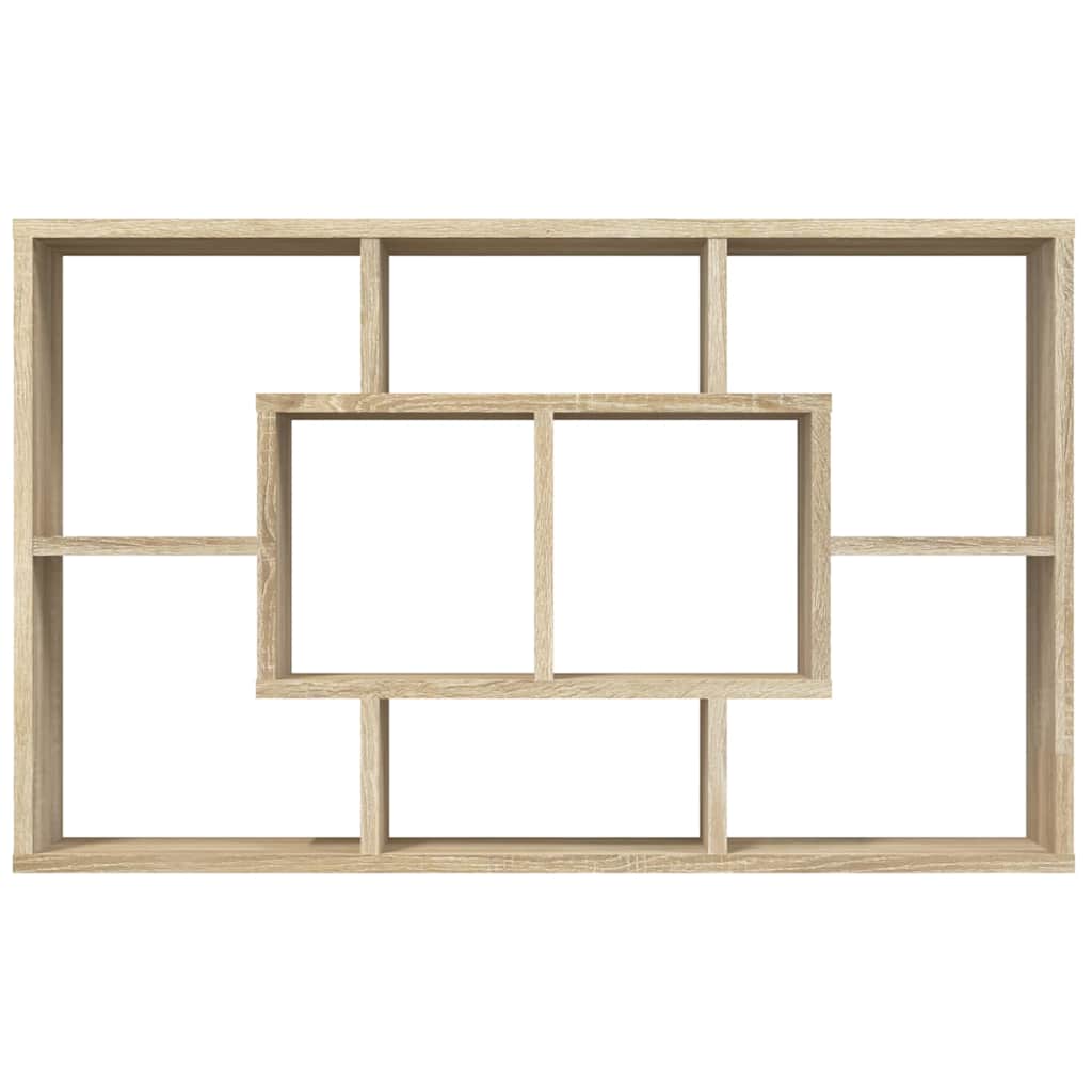 Mensola a Muro Rovere Sonoma 85x16x52,5 cm in Legno Multistrato