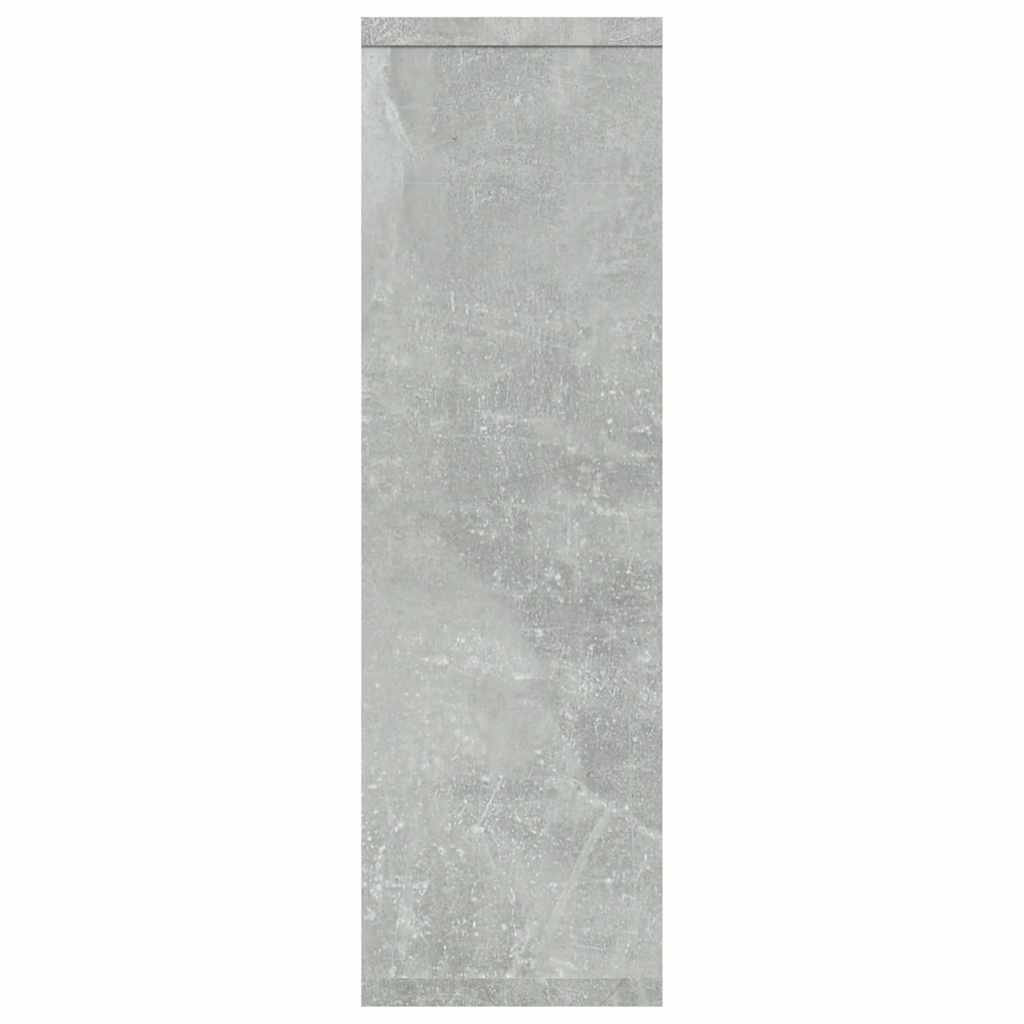 Mensola a Muro Grigio Cemento 85x16x52,5cm in Legno Multistrato