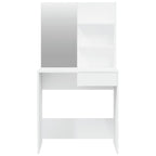 Toeletta con Specchio Bianco 74,5x40x141 cm