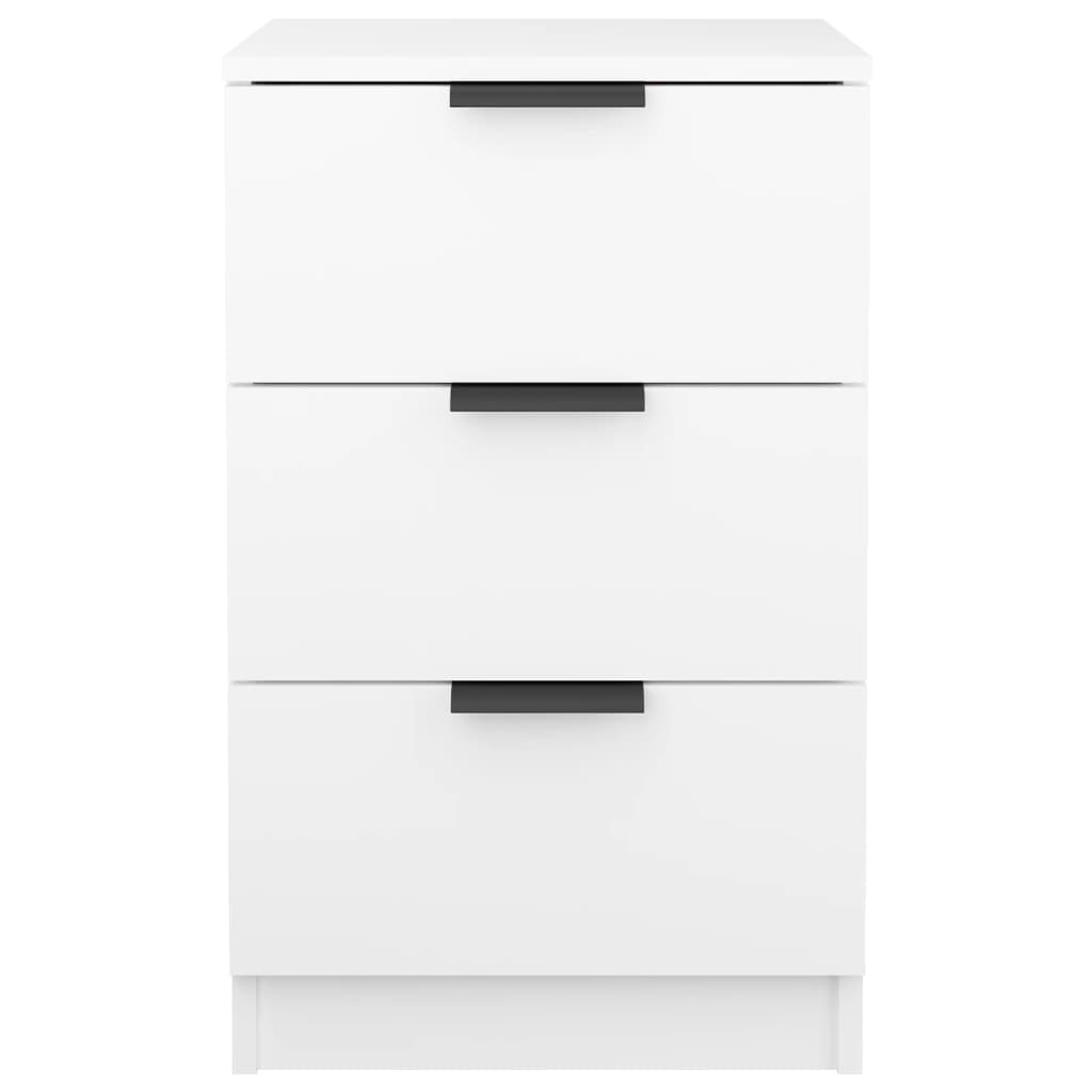 Comodini 2 pz Bianchi 40x36x65 cm