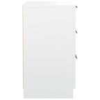 Comodini 2 pz Bianchi 40x36x65 cm