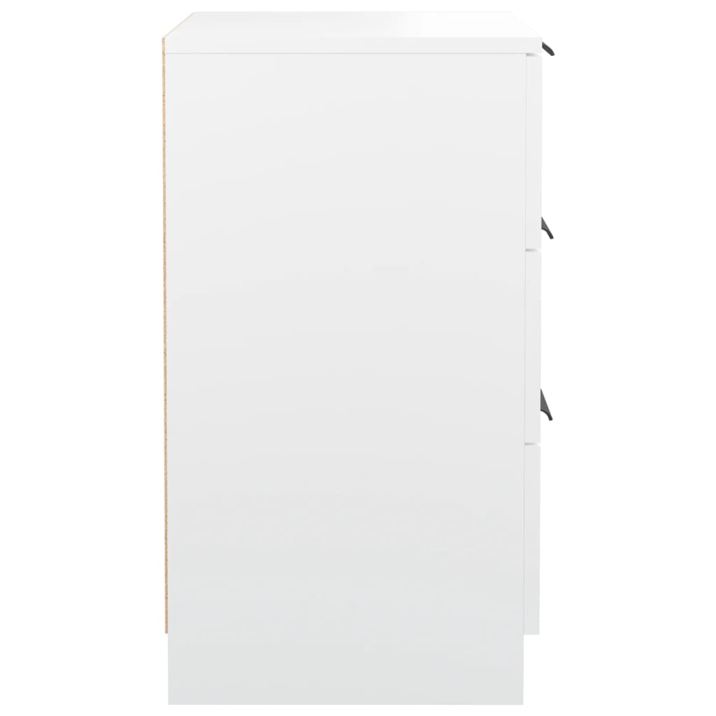 Comodini 2 pz Bianchi 40x36x65 cm