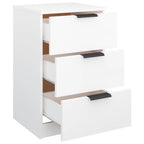 Comodini 2 pz Bianchi 40x36x65 cm