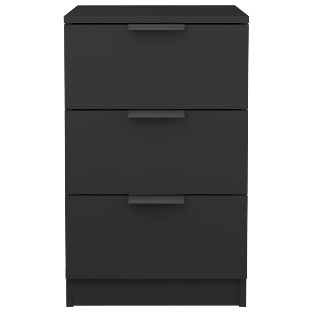 Comodini 2 pz Neri 40x36x65 cm