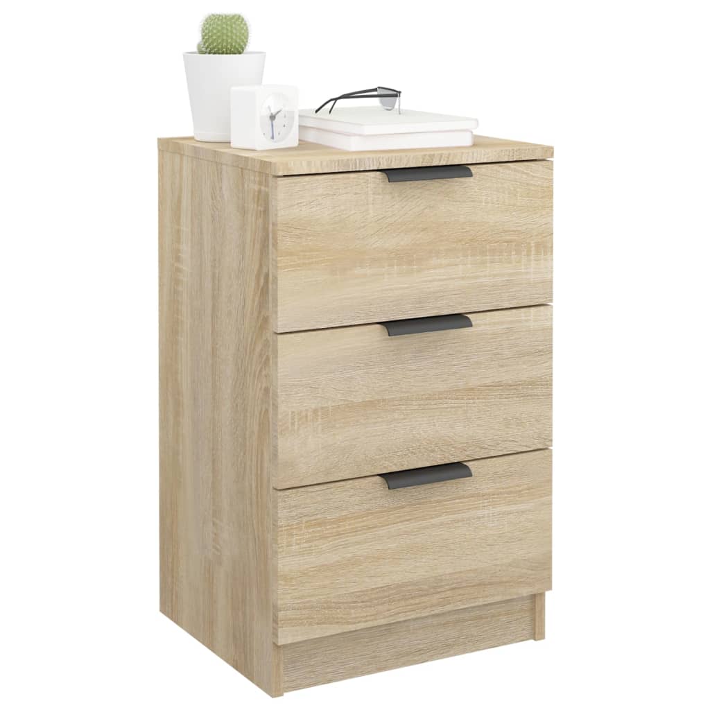 Comodini 2 pz Rovere Sonoma 40x36x65 cm