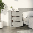 Comodino Grigio Cemento 40x36x65 cm