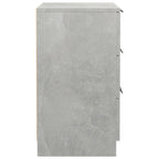 Comodini 2 pz Grigio Cemento 40x36x65 cm