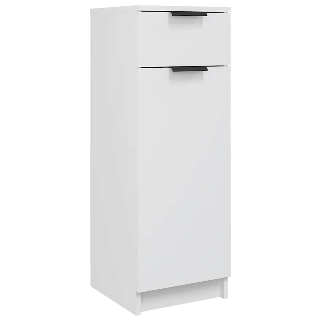 Armadio da Bagno Bianco 32x33,5x90 cm in Legno Multistrato