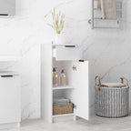 Armadio da Bagno Bianco 32x33,5x90 cm in Legno Multistrato