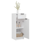Armadio da Bagno Bianco 32x33,5x90 cm in Legno Multistrato