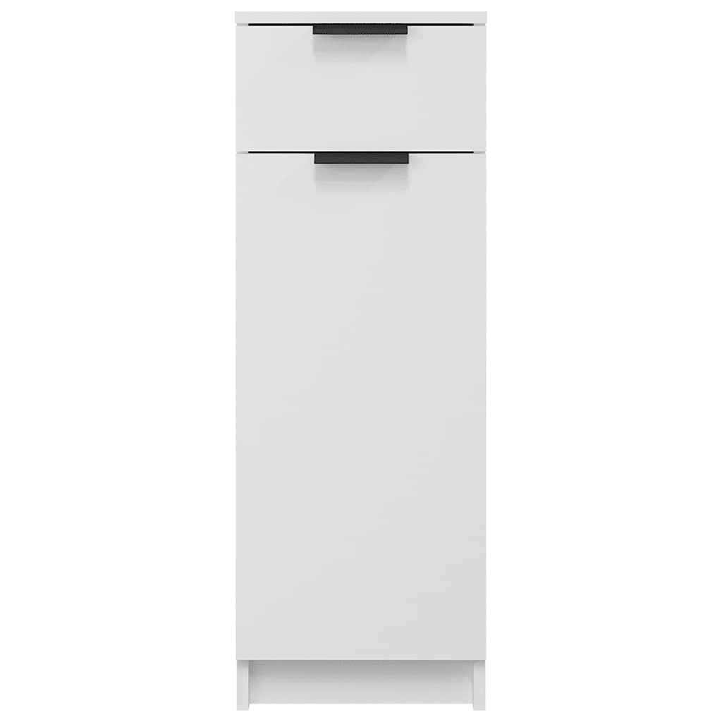 Armadio da Bagno Bianco 32x33,5x90 cm in Legno Multistrato