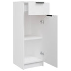 Armadio da Bagno Bianco 32x33,5x90 cm in Legno Multistrato