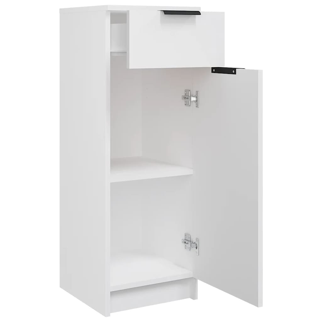 Armadio da Bagno Bianco 32x33,5x90 cm in Legno Multistrato