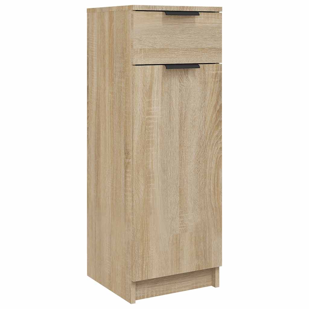 Armadio da Bagno Rovere Sonoma 32x33,5x90 cm in Legno Multistrato