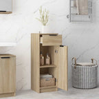 Armadio da Bagno Rovere Sonoma 32x33,5x90 cm in Legno Multistrato