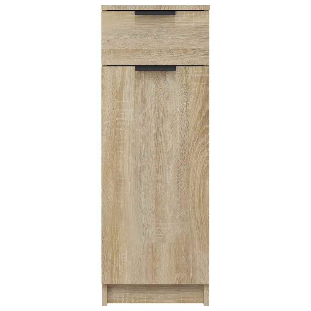 Armadio da Bagno Rovere Sonoma 32x33,5x90 cm in Legno Multistrato