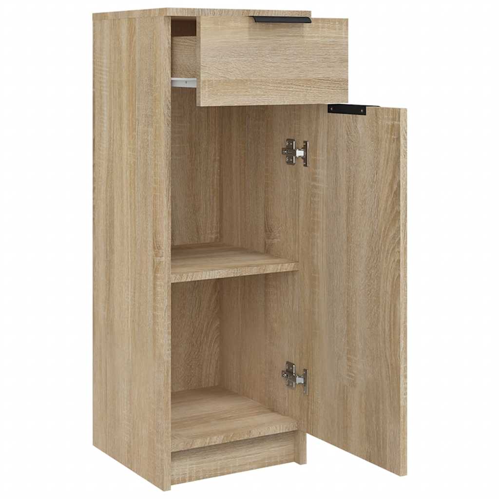 Armadio da Bagno Rovere Sonoma 32x33,5x90 cm in Legno Multistrato