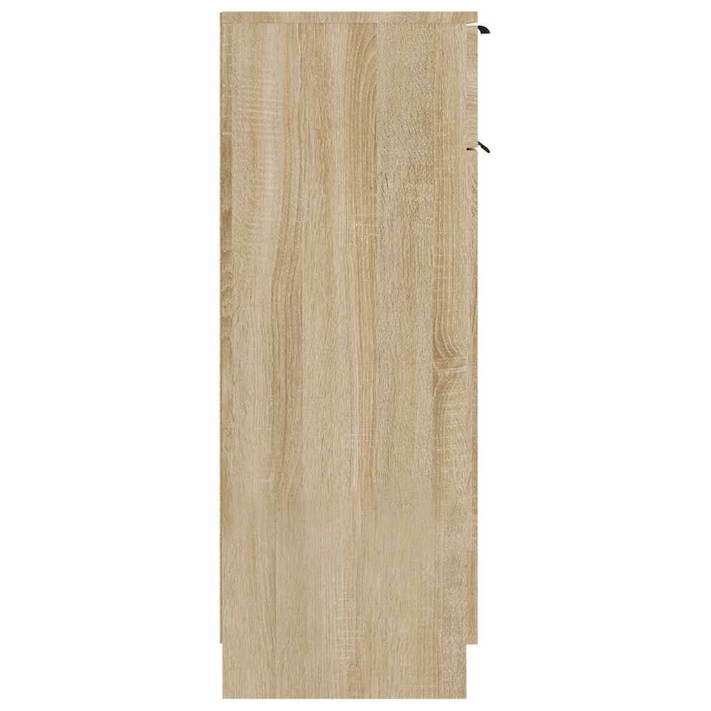 Armadio da Bagno Rovere Sonoma 32x33,5x90 cm in Legno Multistrato