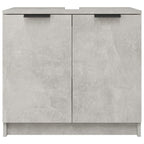 Mobile Bagno Grigio Cemento 64,5x33,5x59cm in Legno Multistrato