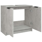 Mobile Bagno Grigio Cemento 64,5x33,5x59cm in Legno Multistrato