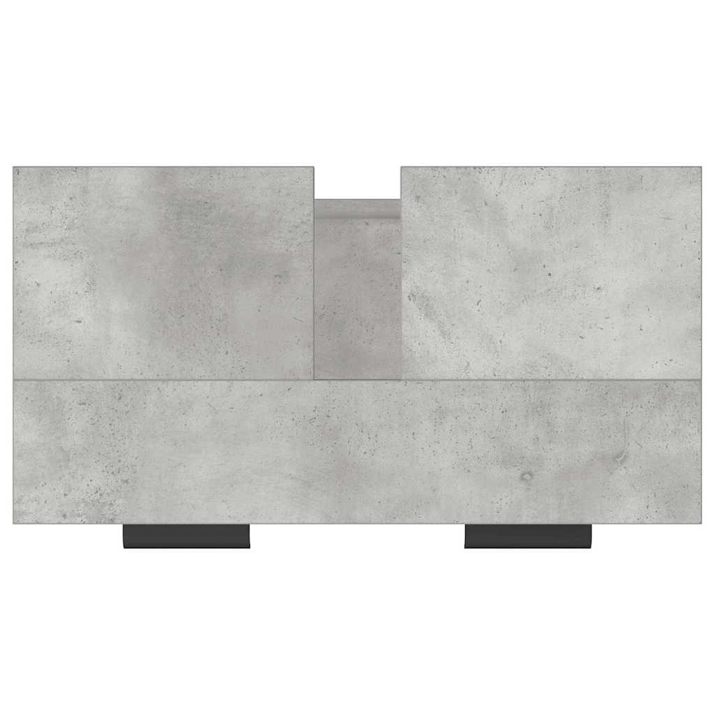 Mobile Bagno Grigio Cemento 64,5x33,5x59cm in Legno Multistrato
