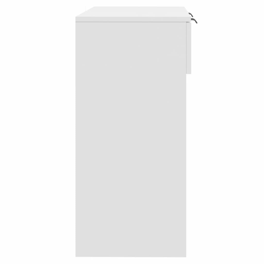 Tavolino da Salotto Bianco 90x36x75 cm in Legno Multistrato