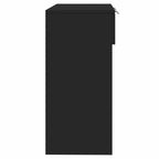 Tavolino Consolle Nero 90x36x75 cm in Legno Multistrato