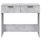 Tavolino da Salotto Grigio Cemento 90x36x75cm Legno Multistrato