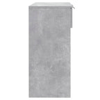 Tavolino da Salotto Grigio Cemento 90x36x75cm Legno Multistrato