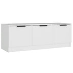 Mobile Porta TV Bianco 102x35x36,5 cm in Legno Multistrato