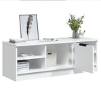 Mobile Porta TV Bianco 102x35,5x36,5 cm in Legno Multistrato