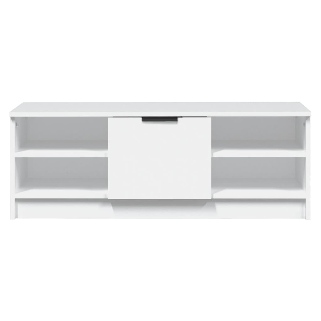 Mobile Porta TV Bianco 102x35,5x36,5 cm in Legno Multistrato