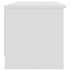 Mobile Porta TV Bianco 102x35,5x36,5 cm in Legno Multistrato