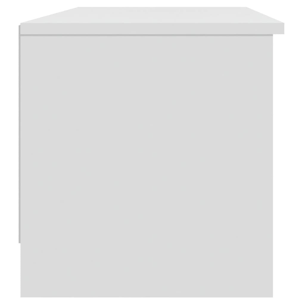 Mobile Porta TV Bianco 102x35,5x36,5 cm in Legno Multistrato