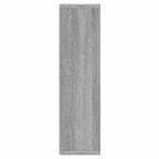Mobile a Specchio con LED Grigio Sonoma 76x15x55 cm