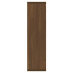 Mobile a Specchio con LED Rovere Marrone 76x15x55 cm