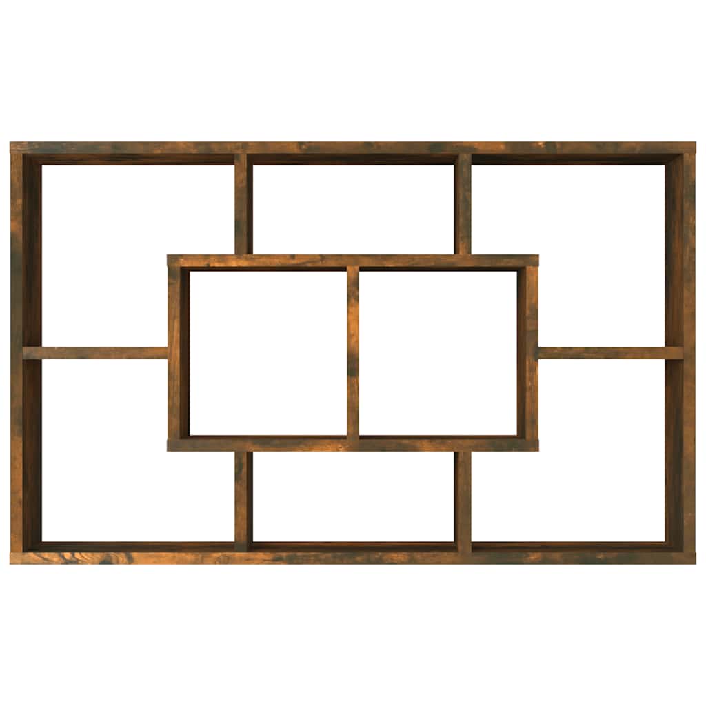Mensola a Muro Rovere Fumo 85x16x52,5 cm in Legno Multistrato