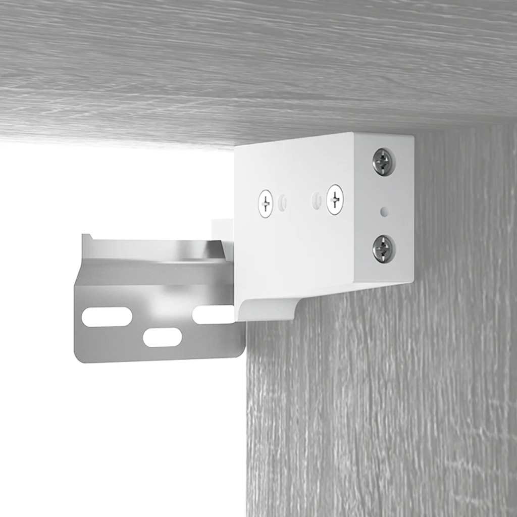 Mobili TV 2pz Grigio Sonoma 80x30x30cm Legno Multistrato