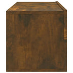Mobili TV Parete 2pz Rovere Fumo 100x30x30 cm Legno Multistrato