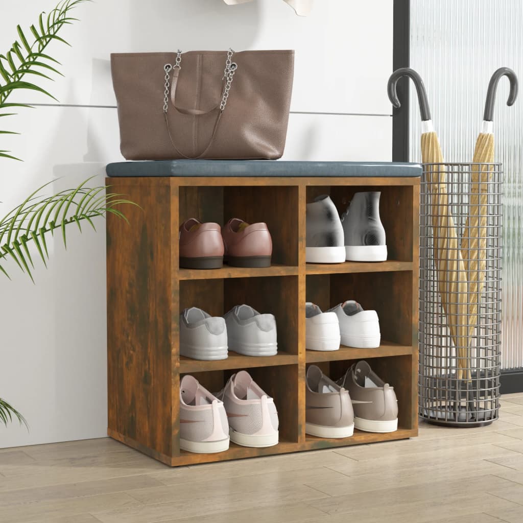 Scarpiera Rovere Fumo 52,5x30x50 cm