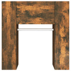 Scaffale da Ingresso Rovere Fumo 97,5x37x99cm Legno Multistrato