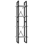 Libreria 4 Ripiani Grigio Sonoma 40x30x140 cm Legno Multistrato