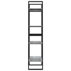Libreria 4 Ripiani Grigio Sonoma 60x30x140 cm Legno Multistrato