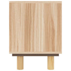 Mobile TV Marrone 80x30x40 cm Massello Pino e Rattan Naturale