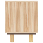Mobile TV Marrone 105x30x40 cm Massello Pino e Rattan Naturale