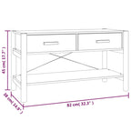 Mobile Porta TV Nero 82x38x45 cm in Legno Multistrato